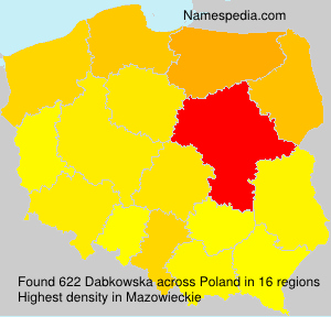 Surname Dabkowska in Poland Surname Dabkowska in Poland