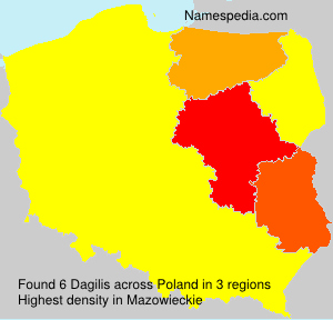 Surname Dagilis in Poland Surname Dagilis in Poland