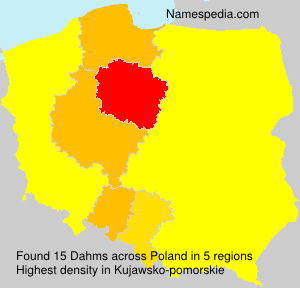 Surname Dahms in Poland Surname Dahms in Poland