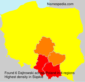 Surname Dajtrowski in Poland Surname Dajtrowski in Poland