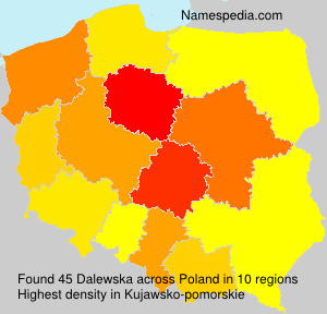Surname Dalewska in Poland