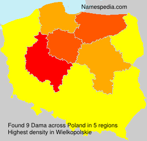 Surname Dama in Poland Surname Dama in Poland