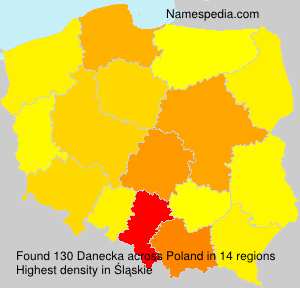 Surname Danecka in Poland Surname Danecka in Poland