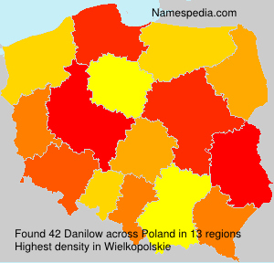 Surname Danilow in Poland Surname Danilow in Poland