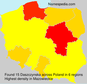 Surname Daszczynska in Poland Surname Daszczynska in Poland