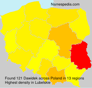 Surname Dawidek in Poland Surname Dawidek in Poland