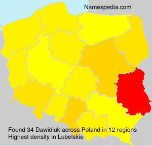 Surname Dawidiuk in Poland Surname Dawidiuk in Poland