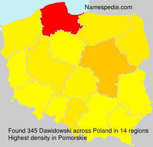Surname Dawidowski in Poland Surname Dawidowski in Poland