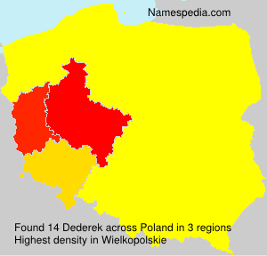 Surname Dederek in Poland Surname Dederek in Poland