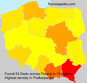 Surname Dedo in Poland Surname Dedo in Poland