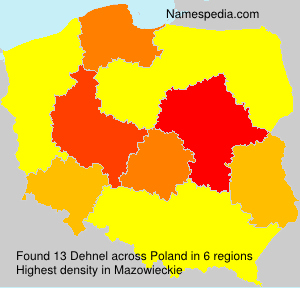 Surname Dehnel in Poland