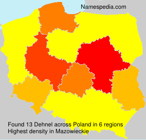 Surname Dehnel in Poland Surname Dehnel in Poland