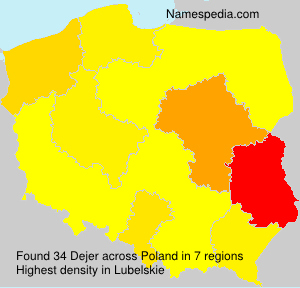 Surname Dejer in Poland Surname Dejer in Poland