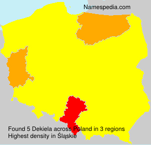 Surname Dekiela in Poland Surname Dekiela in Poland