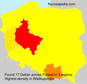 Surname Dekier in Poland Surname Dekier in Poland
