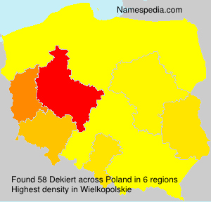 Surname Dekiert in Poland Surname Dekiert in Poland
