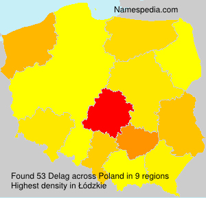 Surname Delag in Poland Surname Delag in Poland