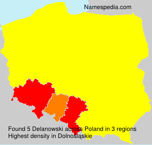 Surname Delanowski in Poland Surname Delanowski in Poland