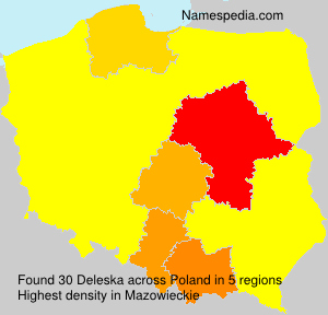 Surname Deleska in Poland Surname Deleska in Poland