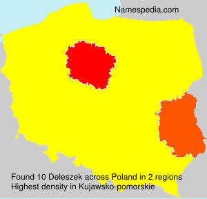 Surname Deleszek in Poland Surname Deleszek in Poland