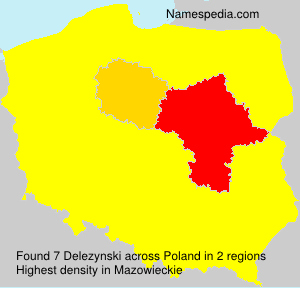 Surname Delezynski in Poland Surname Delezynski in Poland