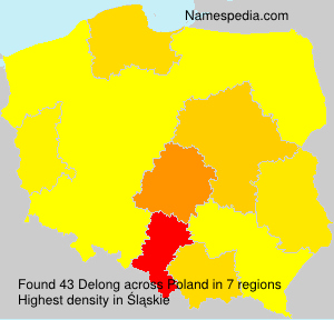 Surname Delong in Poland Surname Delong in Poland