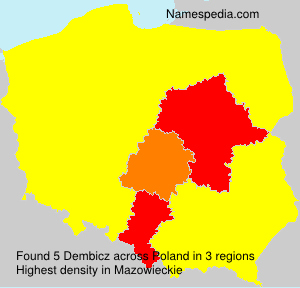Surname Dembicz in Poland Surname Dembicz in Poland