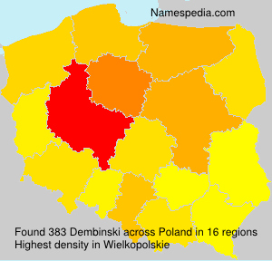 Surname Dembinski in Poland Surname Dembinski in Poland
