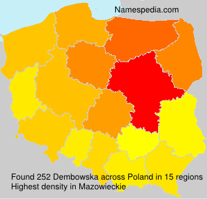Surname Dembowska in Poland Surname Dembowska in Poland