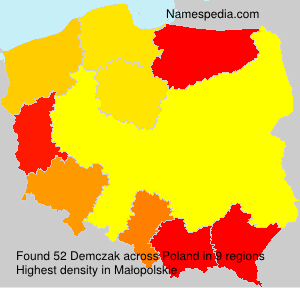 Surname Demczak in Poland Surname Demczak in Poland