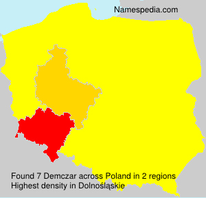 Surname Demczar in Poland Surname Demczar in Poland
