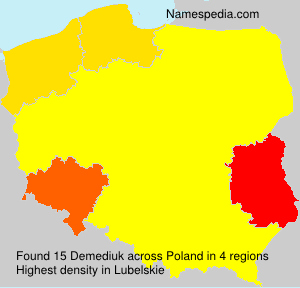 Surname Demediuk in Poland Surname Demediuk in Poland