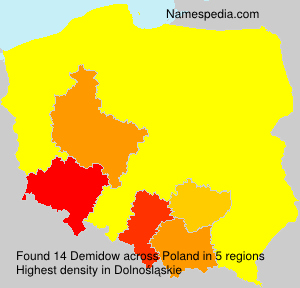 Surname Demidow in Poland Surname Demidow in Poland