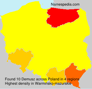 Surname Demusz in Poland Surname Demusz in Poland