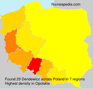 Surname Dendewicz in Poland Surname Dendewicz in Poland
