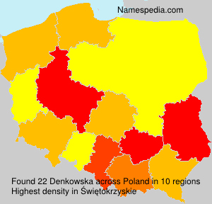 Surname Denkowska in Poland Surname Denkowska in Poland