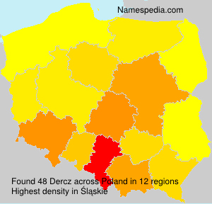 Surname Dercz in Poland Surname Dercz in Poland