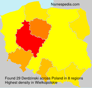 Surname Derdzinski in Poland Surname Derdzinski in Poland