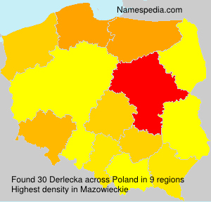 Surname Derlecka in Poland Surname Derlecka in Poland