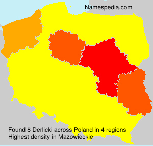 Surname Derlicki in Poland Surname Derlicki in Poland