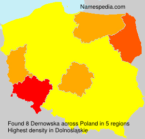 Surname Dernowska in Poland Surname Dernowska in Poland