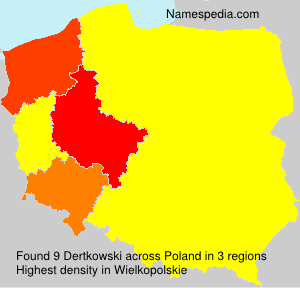Surname Dertkowski in Poland Surname Dertkowski in Poland