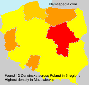 Surname Derwinska in Poland Surname Derwinska in Poland