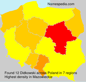 Surname Didkowski in Poland Surname Didkowski in Poland