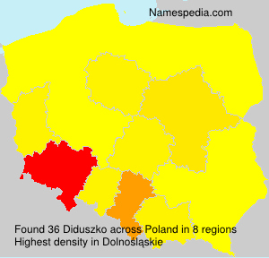 Surname Diduszko in Poland Surname Diduszko in Poland