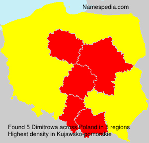 Surname Dimitrowa in Poland Surname Dimitrowa in Poland