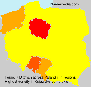 Surname Dittman in Poland Surname Dittman in Poland