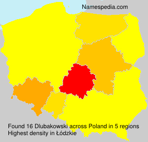 Surname Dlubakowski in Poland