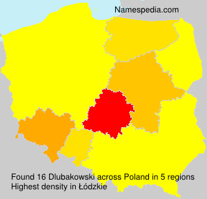 Surname Dlubakowski in Poland Surname Dlubakowski in Poland