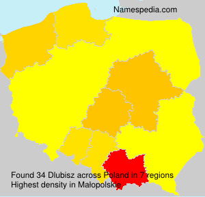 Surname Dlubisz in Poland